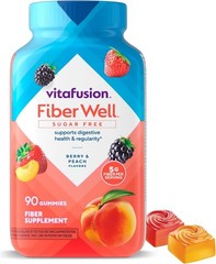 Vitafusion Fiber Well Sugar Free Gummy Vitamin Supplement, 220 ct.
