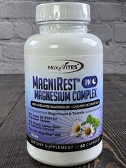 MoxyVites™ MagniRest™ PM Magnesium – Lemon Balm Chamomile – Calming – Relaxing