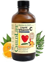 Liquid Vitamin C Immune Support Kids Toddlers Children Teens Orange, 4 Fl Oz