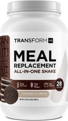TransformHQ Meal Replacement Shake Powder 28 Servings (Cookies & Cream)