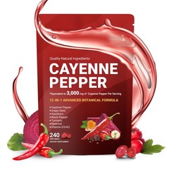 Advanced 12-In-1 Advanced Botanical Formula Cayenne Pepper Seed Oil 300mg 240 So