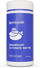 UpNourish Magnesium Glycinate Chelate 500mg Capsules – Highly Absorbable Chelate