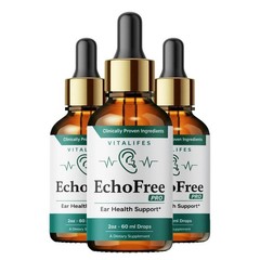 (3 Pack) Echo Free Pro Healthy Ear Support – Echo Free Pro Liquid Drops