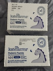 2 new boxes kate farms pediatric peptide 1.0 cal / ml 8.45oz EXP 2027 24 carton