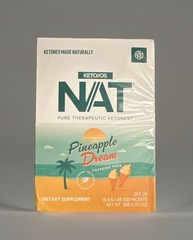 🔥 Pruvit Keto OS NAT Ketones PINEAPPLE DREAM 20PK CAFFEINE FREE EXP:01/2027