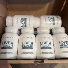 Lot of 6 PUREHEALTH Research Liver Health Formula 60 Capsules SEALED Exp 12-2027