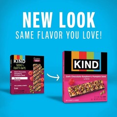 (6 pack) Fruit & Nuts Snack Bar, Dark Chocolate Raspberry Pumpkin Seed