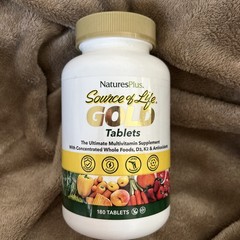 Nature’s Plus Source of Life Gold 180 Vegetarian Tablets New Exp:08/2028