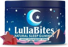 Brand new LullaBites Natural Sleep Gummies Made in USA 60 Gummies-30 Servings