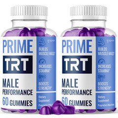 (2 Pack) Prime TRT Male Gummys Advanced Formula PrimeTRT Max Vitamin 120 Gummies