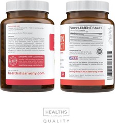 Healths Harmony Hawthorn Berry Capsules for Heart and Digestive Health, 120 ct