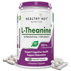 HealthyHey Nutrition L-Theanine – Support Relaxation – Pack of 120 cap