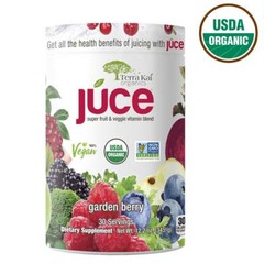 Juce Organic Super Fruit & Veggie Blend, Garden Berry, 30 Servings, Exp: 06/26