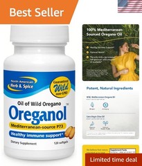 Oreganol P73 120 Softgels – Organic Wild Oregano Oil from Mediterranean Source