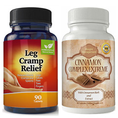 Leg Muscle Support & Cinnamon Bark Extract Weight Management Supplement 90 Caps