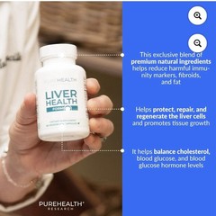 Lot of 6 PUREHEALTH Research Liver Health Formula 60 Capsules SEALED Exp 12-2027