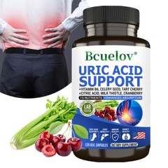 Uric Acid Support Tablets Joint & Kidney Supplement Tart Cherry For Gout Relief