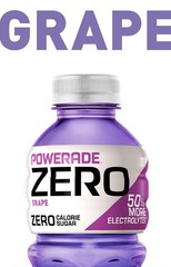 POWERADE ZERO Grape Bottled Electrolyte Sports Drink, 20 fl oz, 8 Count