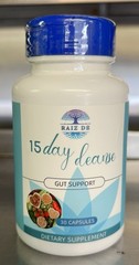 15-Day Digestive Detox Gut Cleanse Senna Cascara Sagrada, Psyllium Husk. B8