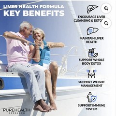 Lot of 6 PUREHEALTH Research Liver Health Formula 60 Capsules SEALED Exp 12-2027