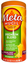 Meta Mucil Psyllium Husk Premium Blend Supplement Orange Flavored-23.5oz (1.5lb)