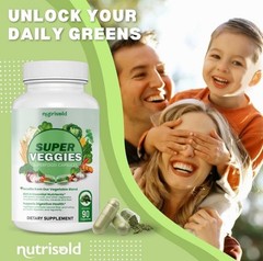 NutriSold Veggies and Fruits Supplements – 90 ct each – 05/2028