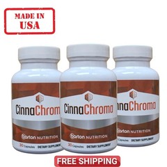 3 Pack CinnaChroma Blood Sugar Support w/ Cinnamon Extract & Chromium