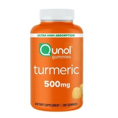 QUNOL Turmeric 500MG 200 Count Gummies Curcumin Complex (Sealed) EXP 11/26