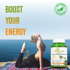 PURE ORGANIC SUPERFOOD-MORINGA SPIRULINA WHEATGRASS KELP VEGGIE CAPSULES (500mg)