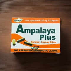 Natural Ampalaya Plus 1 Box 550 Mg 90 Capsules Blood Sugar Support