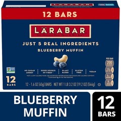 Blueberry Muffin Fruit and Nut Bars, Gluten Free and Vegan, 19.2 oz, 12 Count