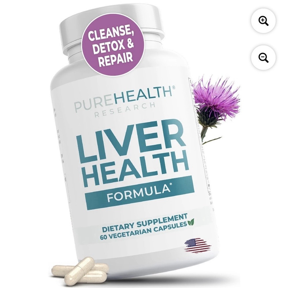 Lot of 6 PUREHEALTH Research Liver Health Formula 60 Capsules SEALED Exp 12-2027