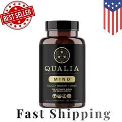 Qualia Mind Focus Memory Drive Supplement Sealed Unopened 120 Capsules Exp08/26