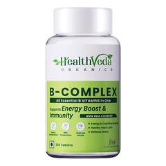 HEALTH VEDA ORGANICS Vitamin B-Complex Supplement | Hair Growth, Boosts Energy