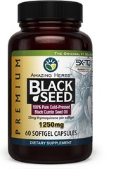 Amazing Herbs Premium Black Seed (1250mg) 60 sgels