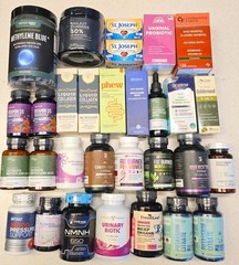 Huge Wholesale Lot Of 30 Assorted Vitamins & Supplements NEW & Sealed 04/2027+