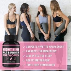 latest HOT US~2025 3X Weight Loss Night Time Fat Burner Supplement for women