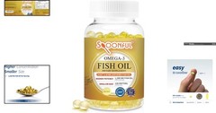 Mini Omega 3 Fish Oil 1290 mg Softgels – iFOS Certified for Brain Health