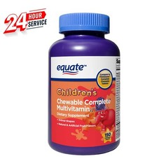 Equate Children’S Chewable Complete Multivitamin Tablets Dietary Supplement, 150