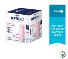 Nestle Optifast VLCD 12 Sachets Strawberry Shake | Weight Loss | Low Calorie