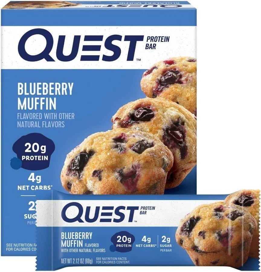 QUEST Protein Bars Blueberry Muffin – 4 Bars in a Box