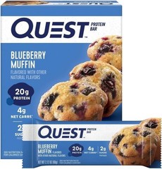QUEST Protein Bars Blueberry Muffin – 4 Bars in a Box