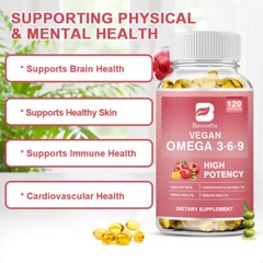 Omega 3-6-9 Capsules Support Cardiovascular Health,Brain Health,Boost Immune