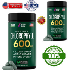 Clorofila 600 mg para energía, inmunidad, piel + desodorante interno