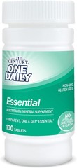 One Daily Essential Vitamins – 100 Unflavored Tablets, Adult Dietary Supplement
