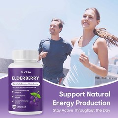 Elvera Elderberry Gut Support Complex – pure Black Elderberry Soft Capsules
