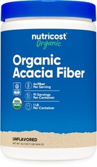 Nutricost Organic Acacia Fiber Powder (1 LB) Unflavored – USDA Organic