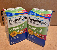 Bausch & Lomb PreserVision AREDS 2 + Multi Vitamin 2 Box 100 Soft Gels 11/27+