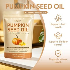 Pumpkin Seed Oil with Saw Palmetto 180-count Energy Booster Body Support Tablets