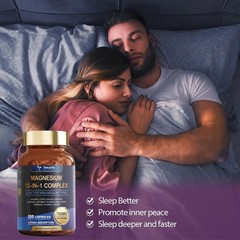 3 BOTTLES–NEW Magnesium Complex 700mg 12 in 1 Magnesium Supplement & 120 Counts